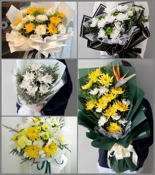 江苏常州钟楼区永红街道花园南村社区白事花束代送